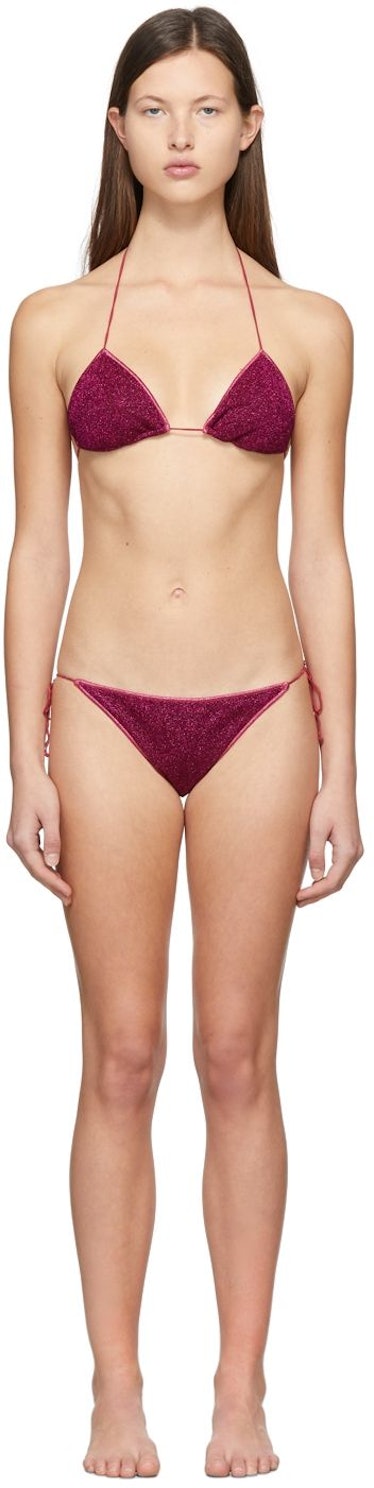 Pink Lumière Halter Bikini: image 1