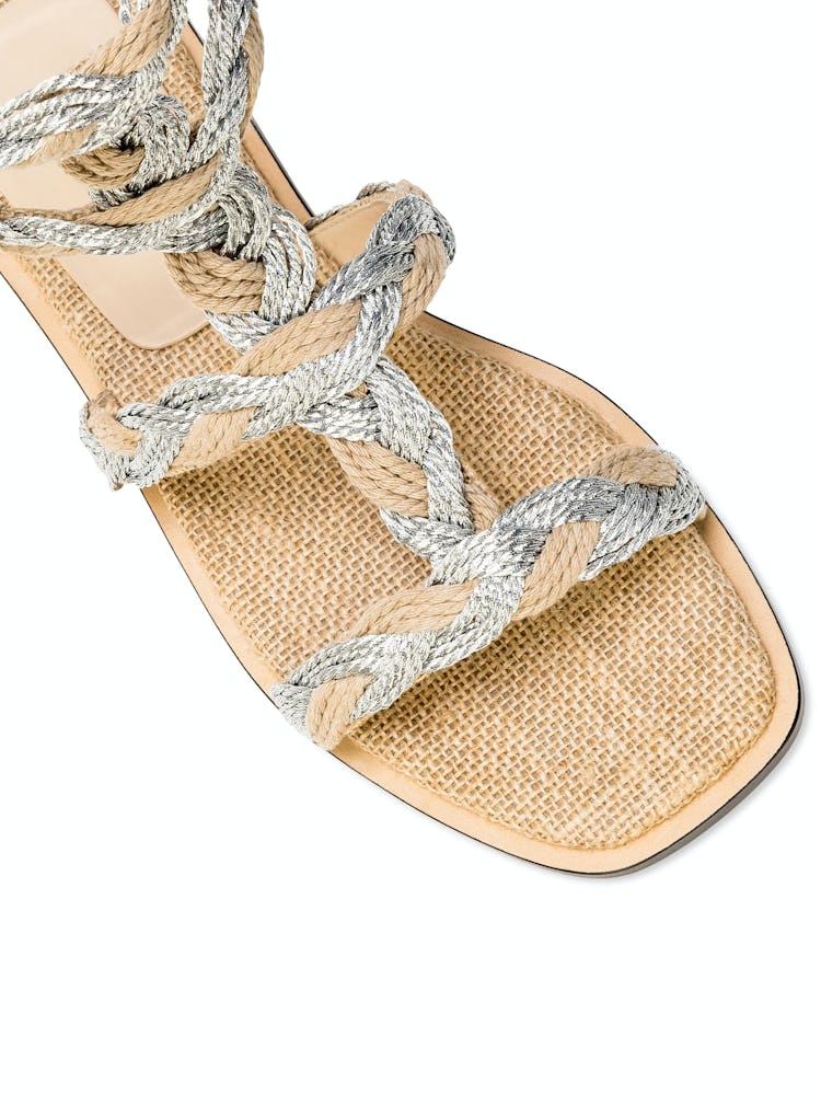 Ronda Natural & Silver Ankle Strap Sandal: additional image