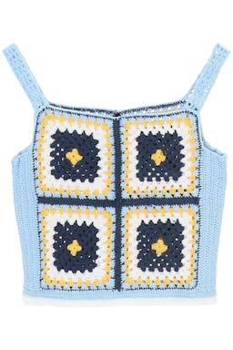 Pipikini Crochet Cropped Top: image 1