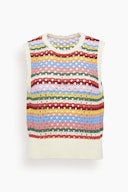 Marley Blanket Stripe Knit Vest in Multi: image 1