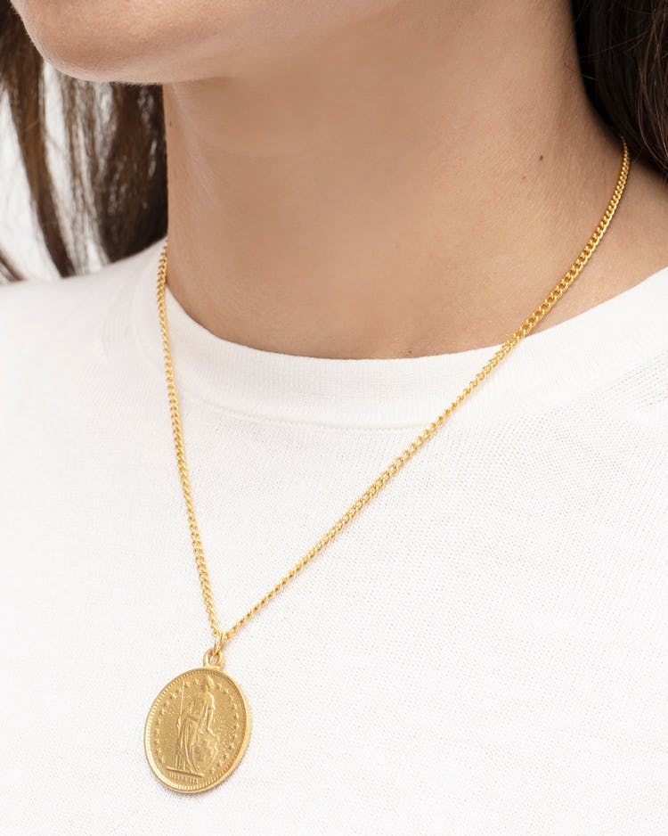Coin Pendant Necklace: additional image