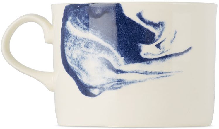 Blue & White Indigo Storm Mug: image 1