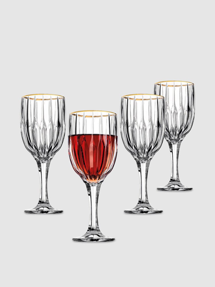 Atlas Goblet Glasses, Set of 4: image 1