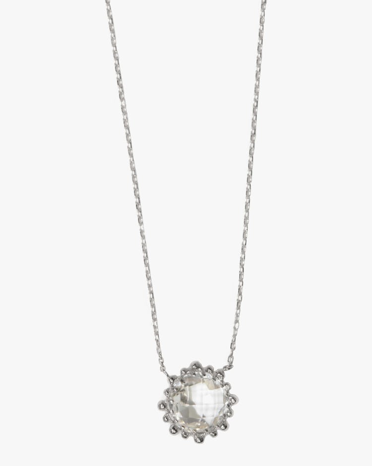 Dew Drop Mini Round Necklace: image 1