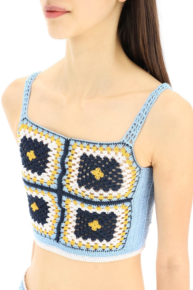 Pipikini Crochet Cropped Top: additional image