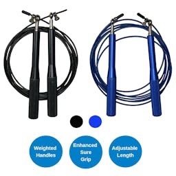 Weighted Jump Rope with Adjustable Steel Wire Cable: additional image