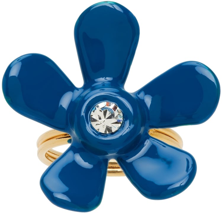 Blue Daisy Ring: image 1