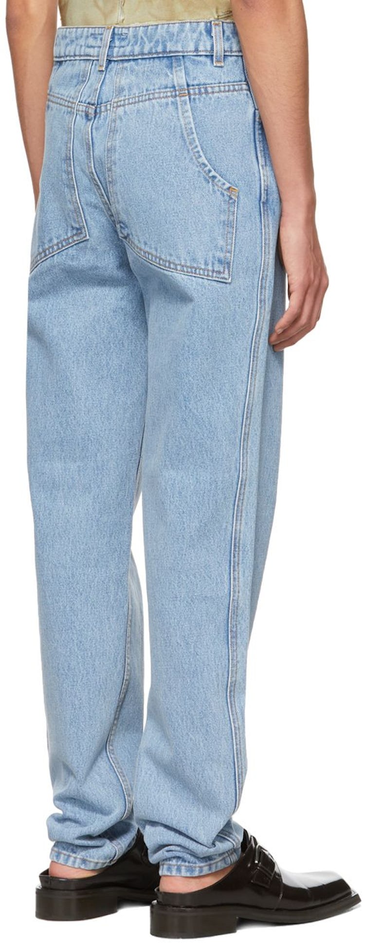 Blue Straight-Leg Jeans: additional image