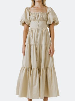 Ruched Corset Maxi Dress: additional image