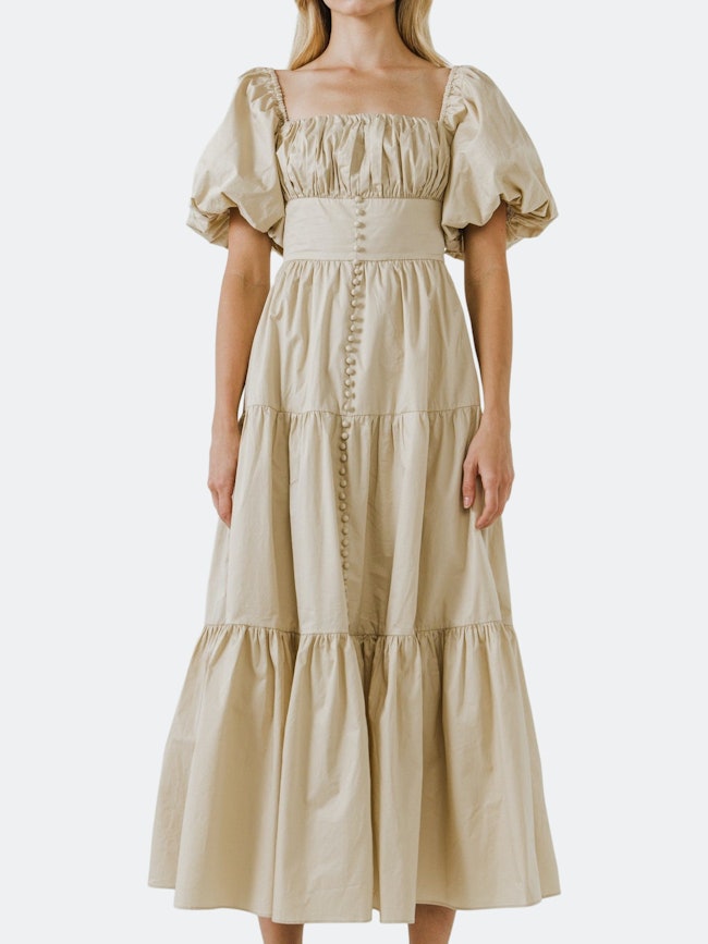 Ruched Corset Maxi Dress: additional image