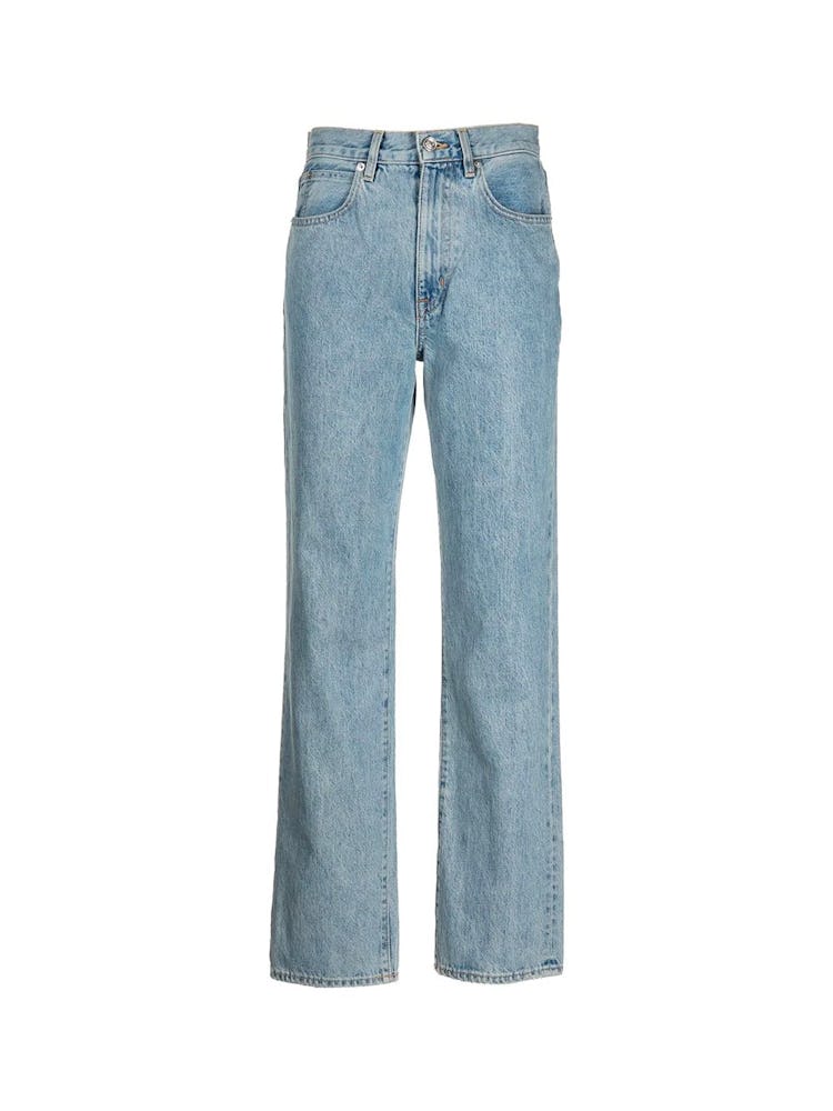 London High-Waisted Straight Leg Jeans: image 1