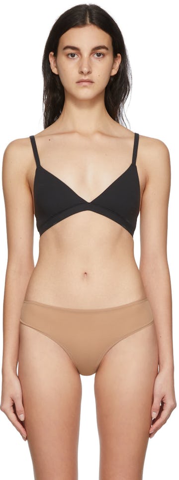 Black Fits Everybody Triangle Bralette: image 1