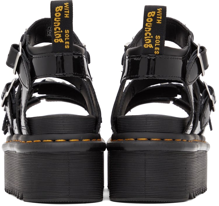 Black Blaire II Quad Chain Platform Sandals: additional image