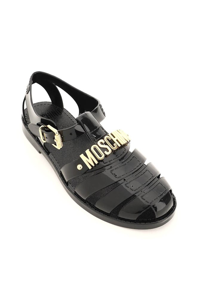 Moschino Jelly Sandals With Logo: image 1