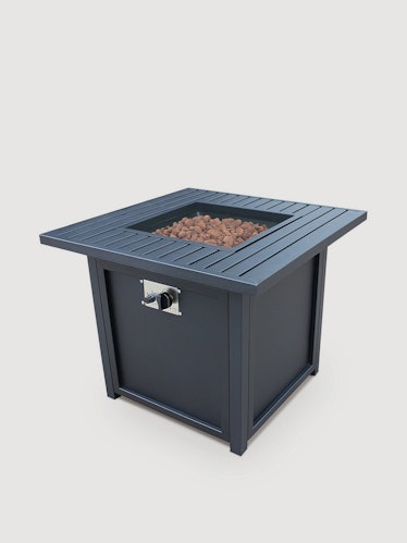 28 Inch Slat Top Gas Fire Pit Table: image 1