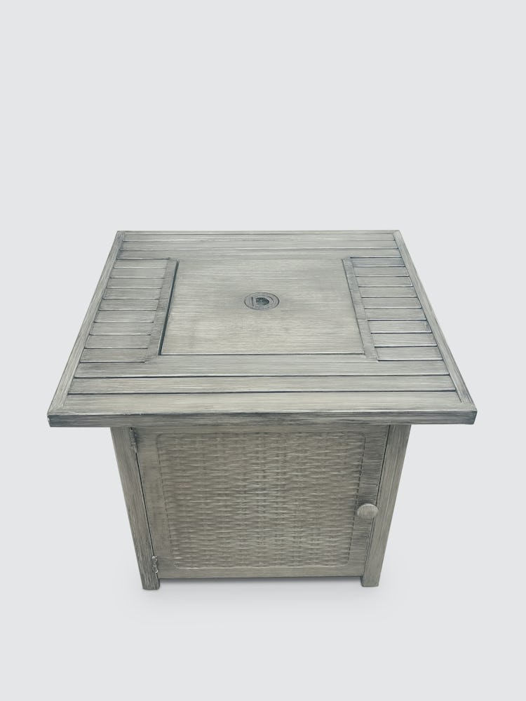 28 Inch Slat Top Gas Fire Pit Table: additional image