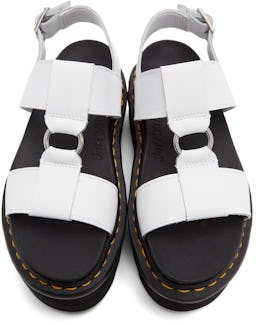 White Francis Platform Sandals: additional image