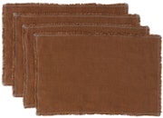 Brown Linen Placemat Set: image 1