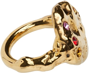 Gold Colorful Stress Ring: additional image