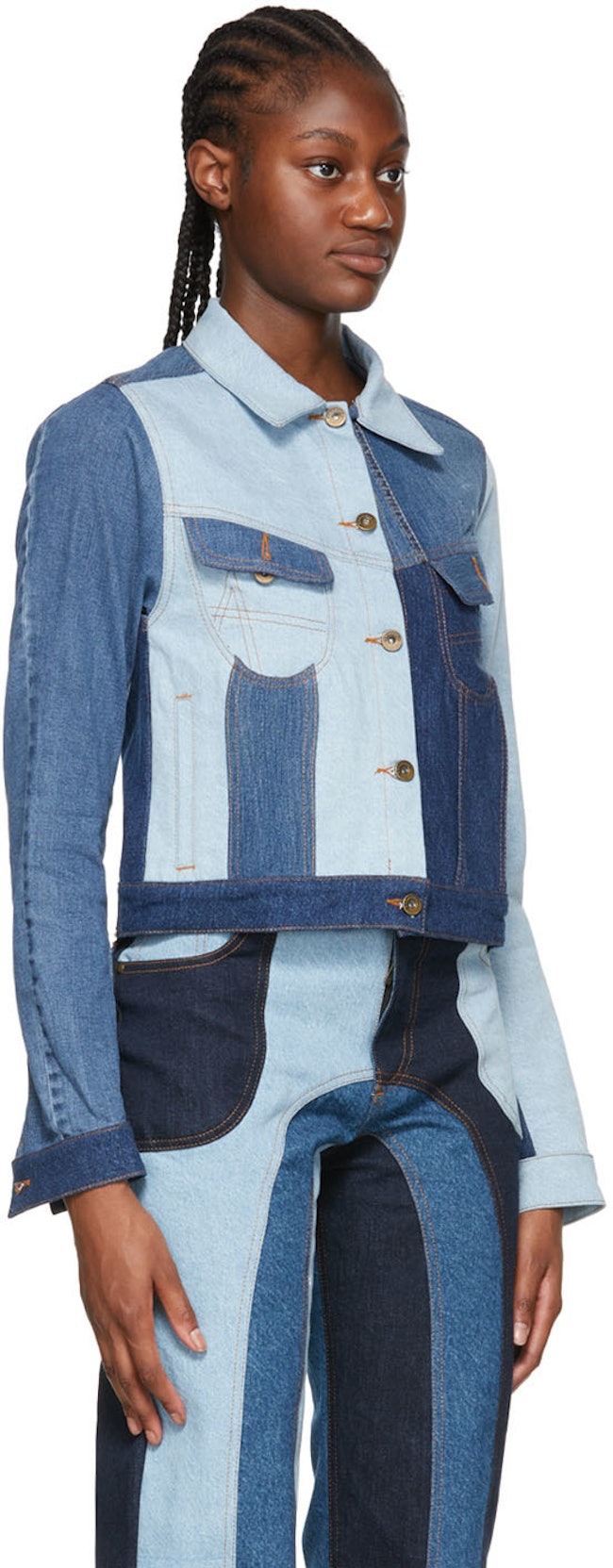 Blue Rework Denim Jacket: additional image