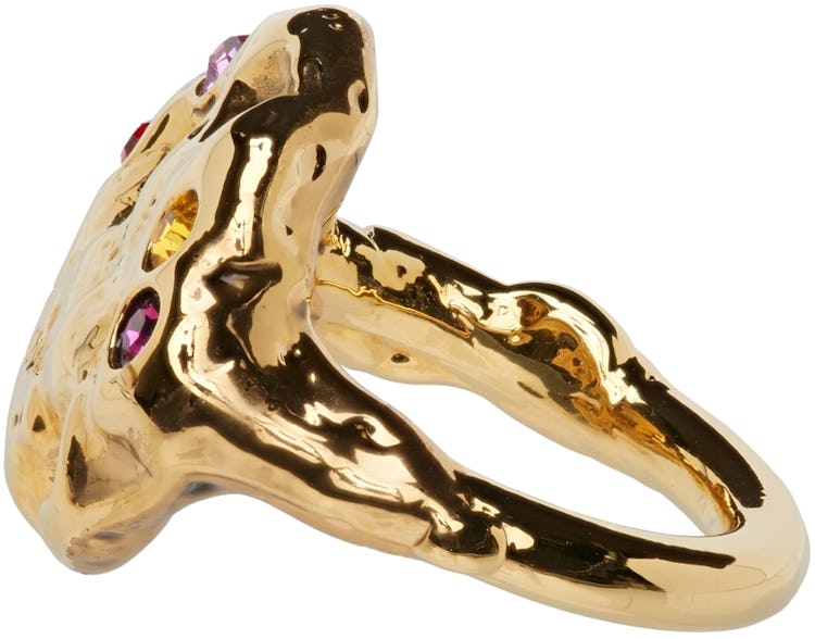 Gold Colorful Stress Ring: additional image