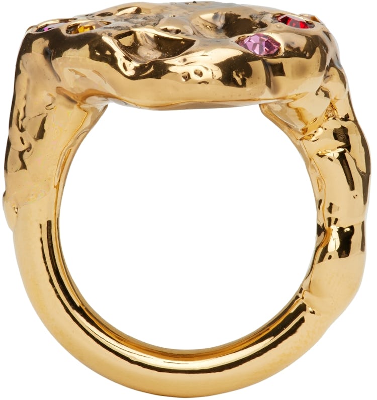 Gold Colorful Stress Ring: additional image