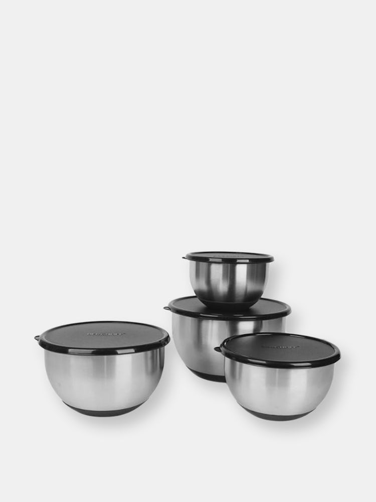 BergHOFF Geminis 8Pc Stainless Steel Mixing Bowl Set with Lids: image 1