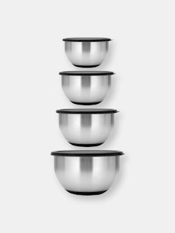 BergHOFF Geminis 8Pc Stainless Steel Mixing Bowl Set with Lids: additional image