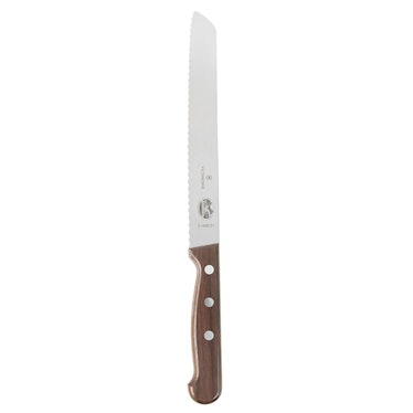 8 inch Rosewood Serrated Edge Slant Tip Bread Knife: image 1