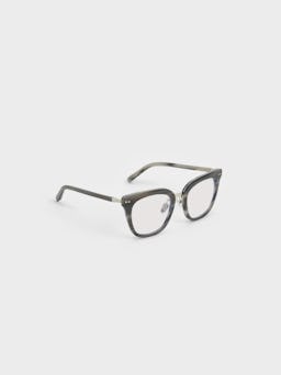 Acetate Square Blue Light Glasses - Grey: additional image