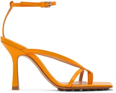 Orange Stretch Heeled Sandals: image 1