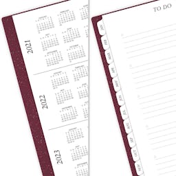 2022 Daily Planner - Burgundy: additional image
