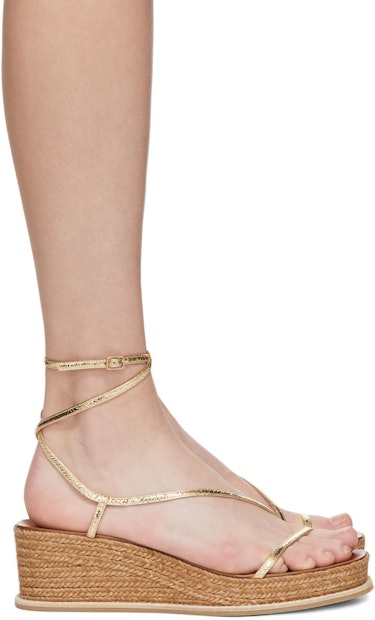 Gold Drive 60 Heeled Sandals: image 1