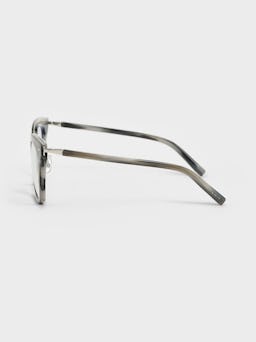 Acetate Square Blue Light Glasses - Grey: additional image