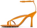 Orange Stretch Heeled Sandals: additional image