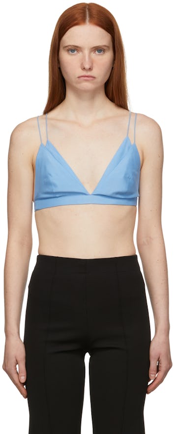 Blue Silk Hakone Bralette: image 1