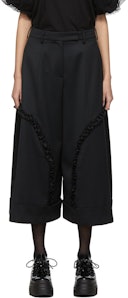 Black Wide-Leg Trousers: additional image