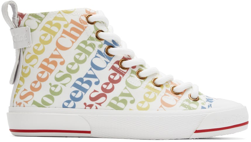 White Aryana Sneakers: image 1