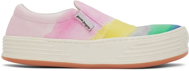 Multicolor Canvas Stripe Sneakers: image 1