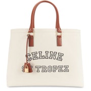 Horizontal Cabas Celine in Textile With Celine St Tropez Print and Calfskin: image 1