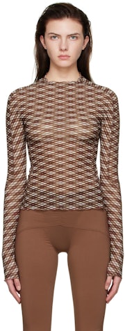 Brown Polyester Blouse: image 1