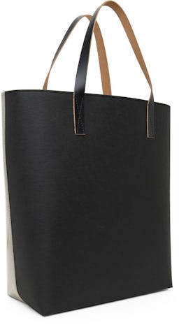 Grey & Black Paper Shopping Tote: additional image