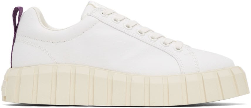 White Canvas Odessa Sneakers: image 1
