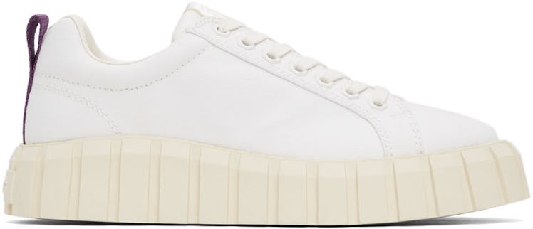 White Canvas Odessa Sneakers: image 1