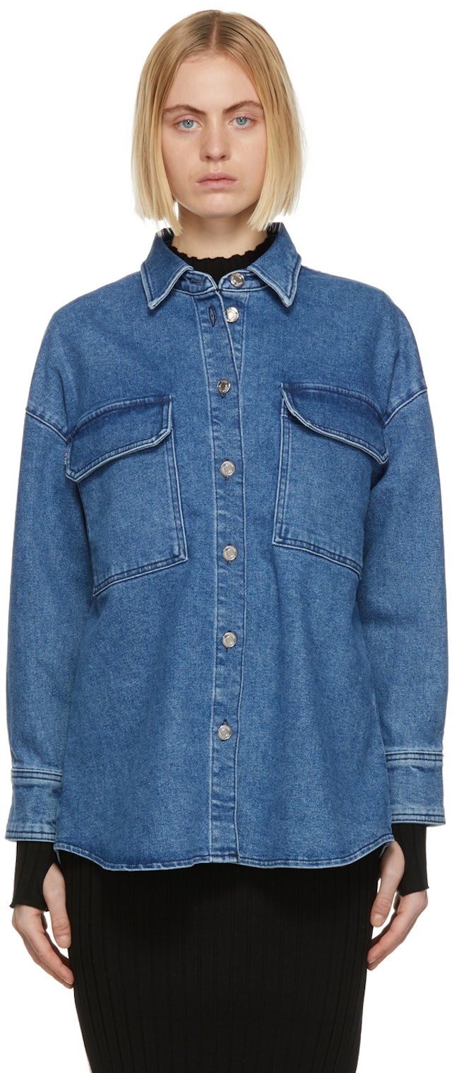 Blue Denim Galene Shirt: image 1