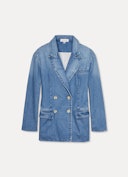 Double Breasted Denim Blazer: additional image