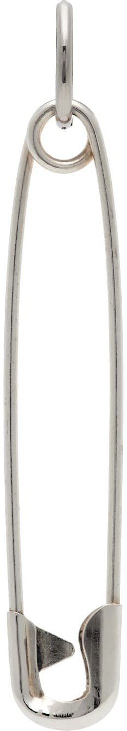 Silver Pin Single Earring: image 1