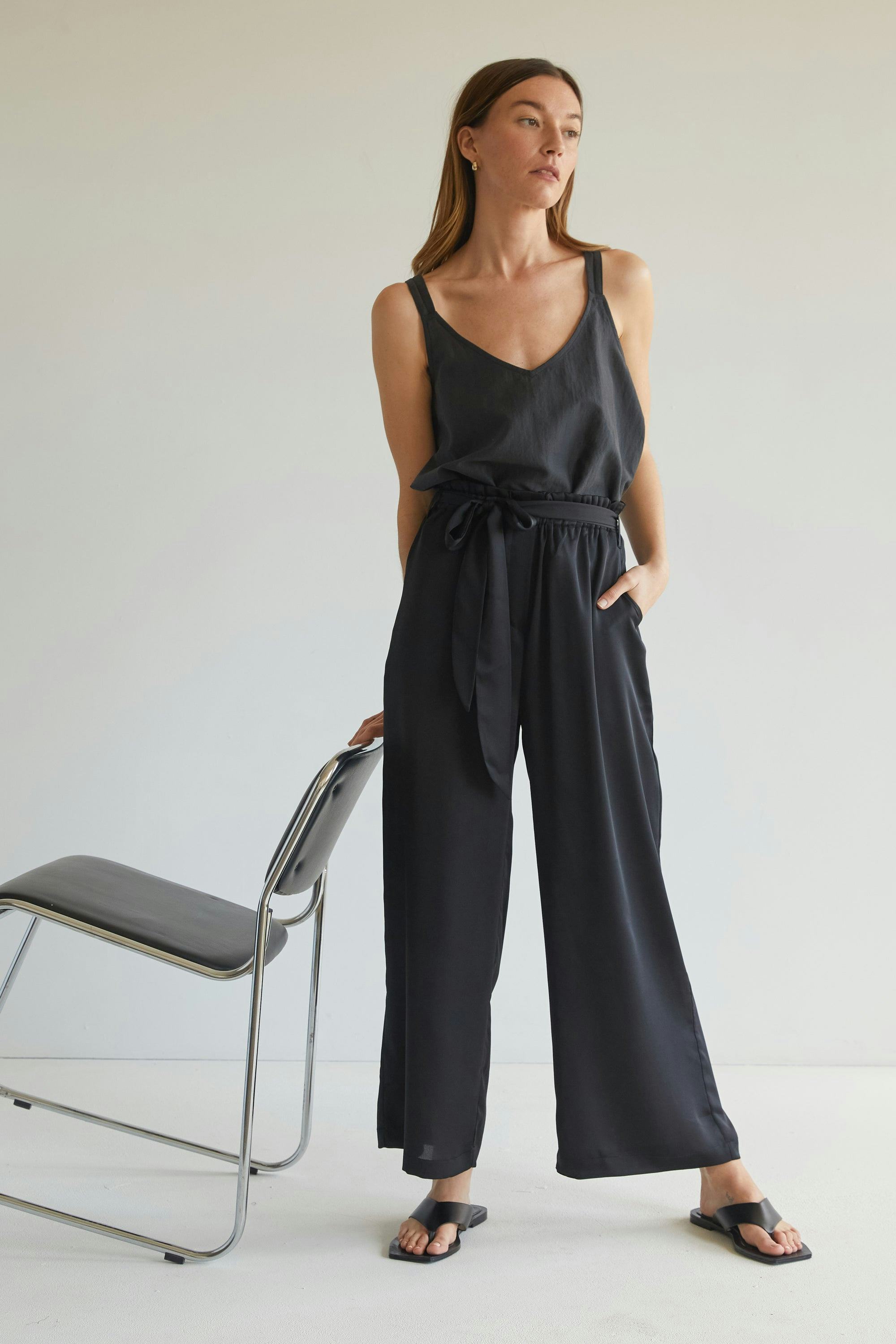 High Waisted Wide Leg Pant: image 1