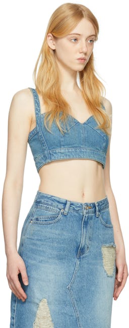 Blue Denim Bustier: additional image