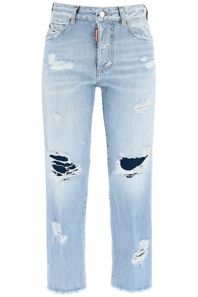Dsquared2 Destroyed Boston Jeans: image 1